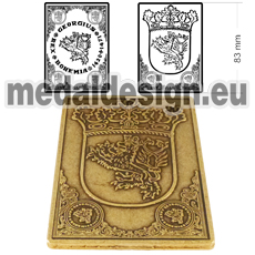 Medal Rex Bohemia plaquette